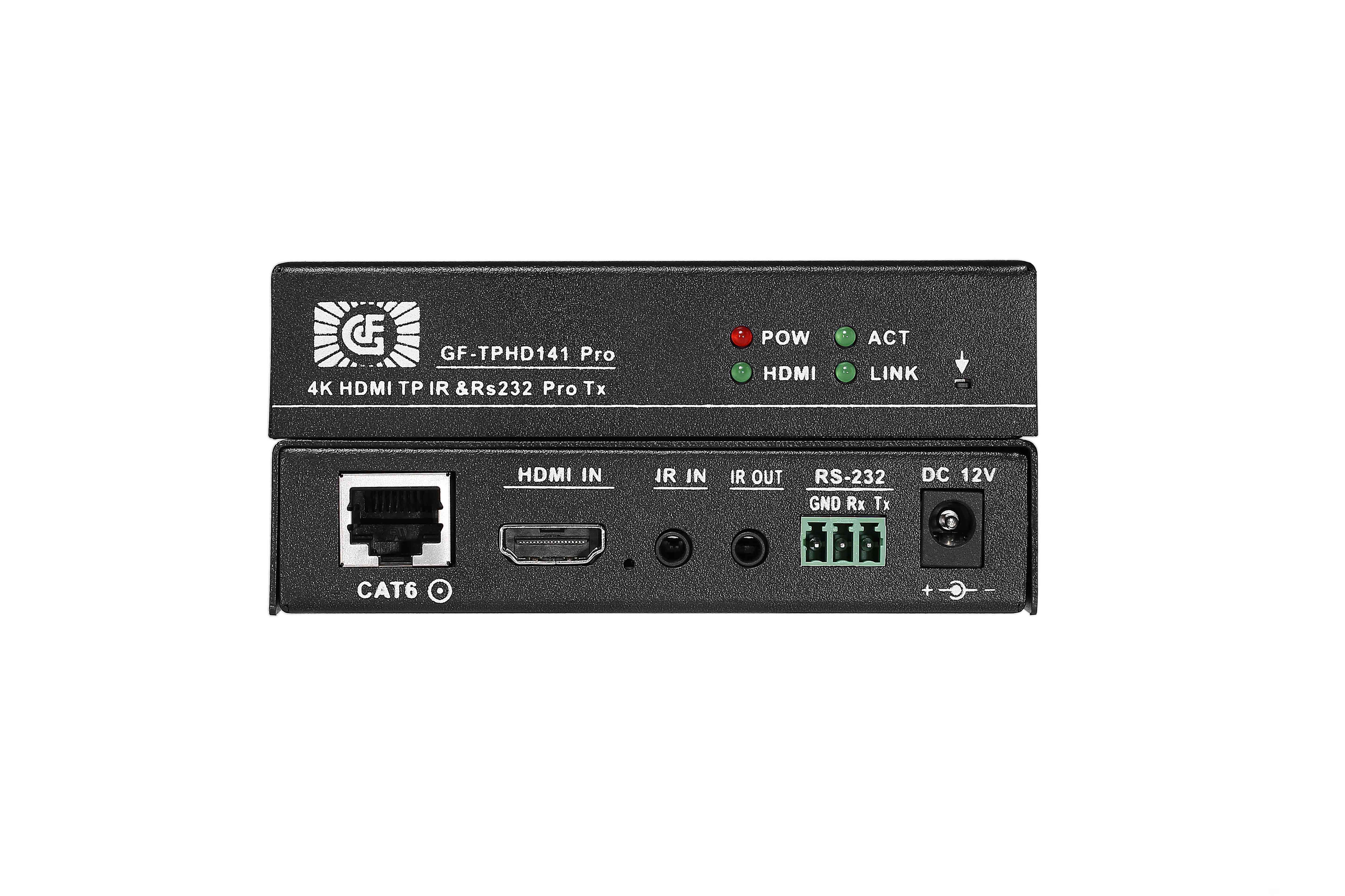HDBaseT70米遠(yuǎn)距離無壓縮4K傳輸IR控制發(fā)射接收器